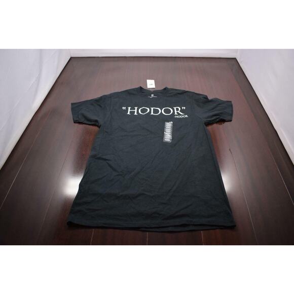 34501 New Mens Game of Thrones HODOR Black Slim Fit T Shirt Size Medium - Picture 5 of 8